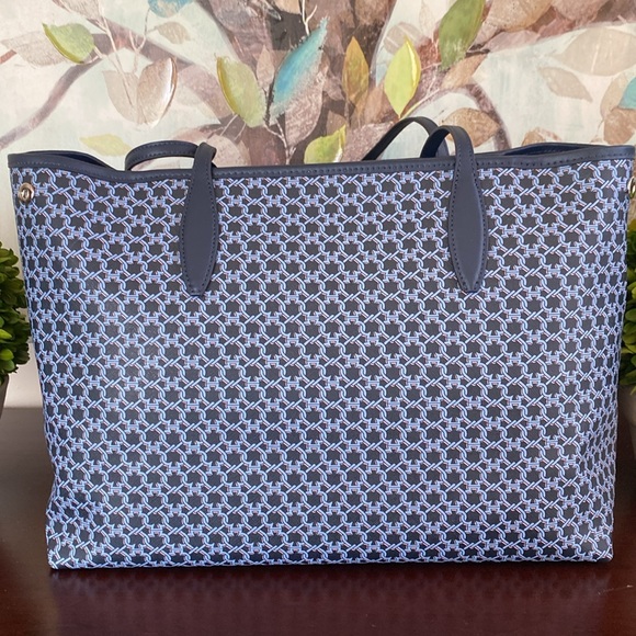 KATE SPADE ♠️ New York 💙BLUE MULTI💙 SPADE LINK  TOTE BAG 🌟LIKE NEW🌟 - Picture 10 of 17